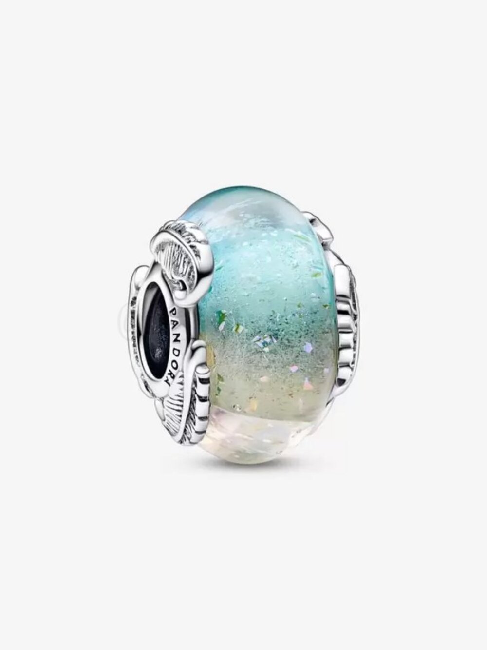 Pandora Multicolour Murano Glass & Curved Feather Charm